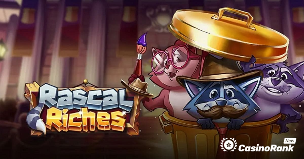 Play'n GO Rascal Riches Slot හි සිටින හොර රකූන් තිදෙනා අනුගමනය කරයි