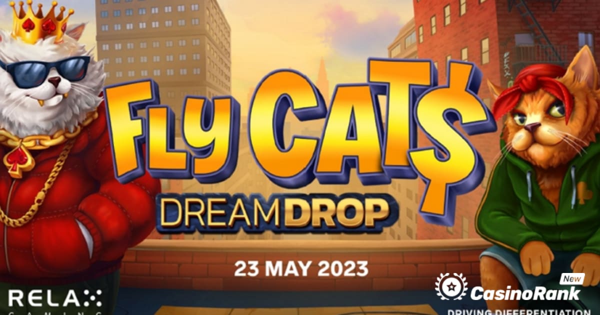 Relax Gaming Fly Cats Slot Game හි ක්‍රීඩකයින් නිව් යෝර්ක් නගරයට රැගෙන යයි